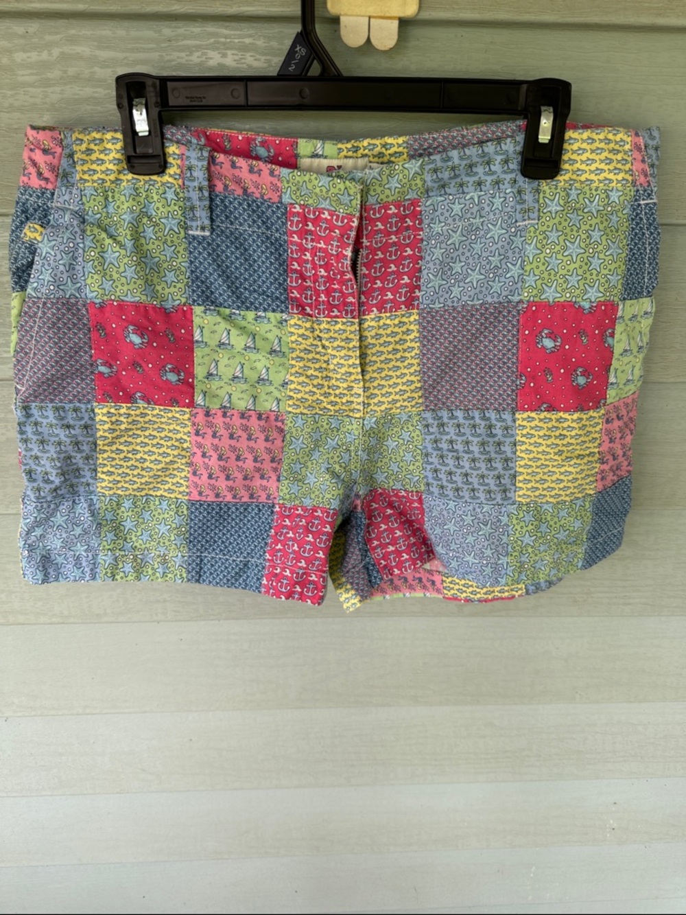 Vineyard Vines Colorblock Patchwork Shorts in Pastel Mix size 12